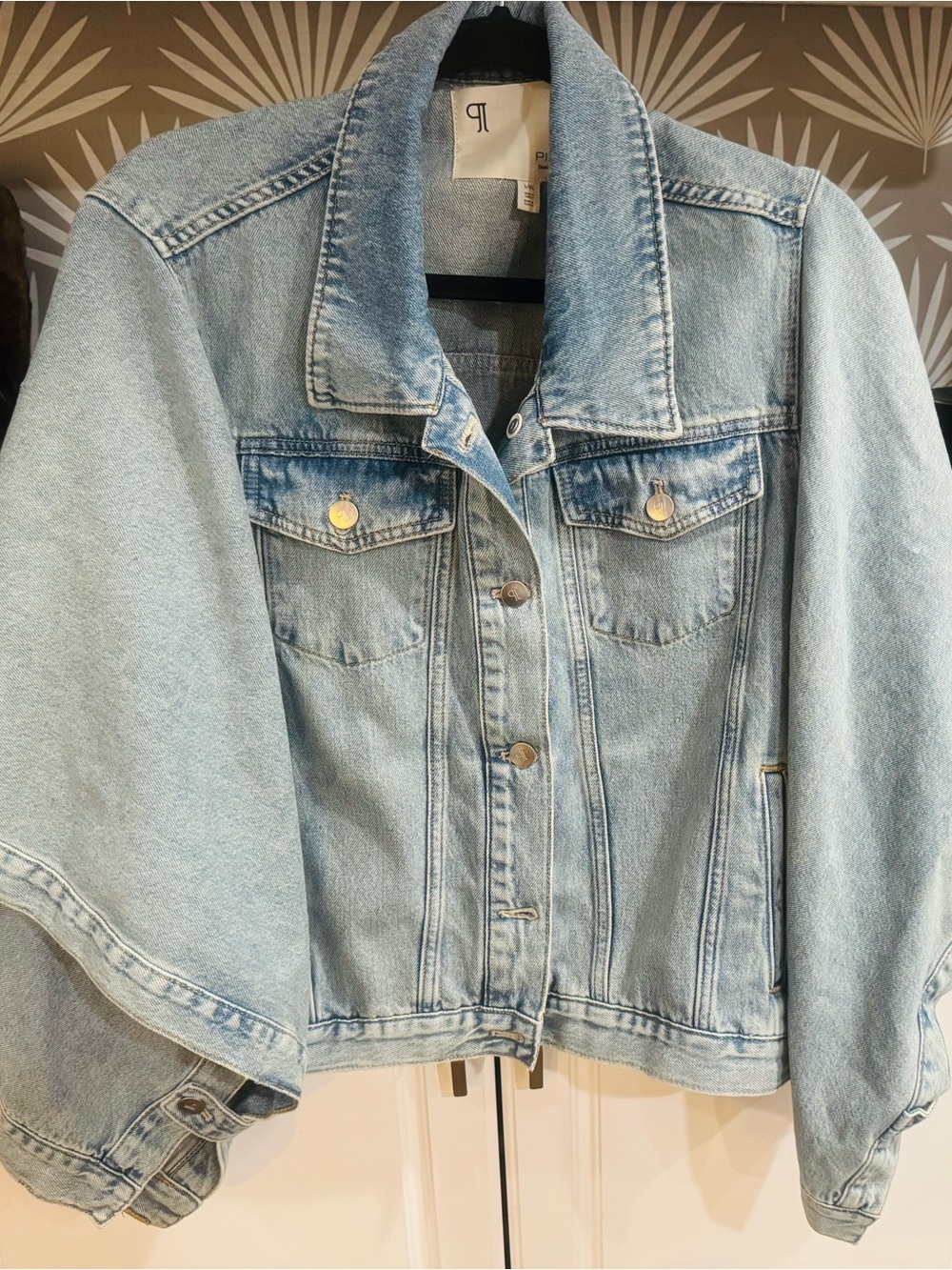 Anthropologie Denim Cape Jacket